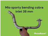 leher knalpot Mio sporty cobra bending Inlet 38 mm