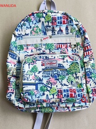 【Hot selling】 Cath Kidston British Style Retro Womens Backpack Printed Waterproof Student Schoolbag 