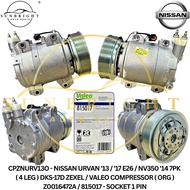 NISSAN URVAN '13 / '17 E26 / NV350 '14 7PK ( 4 LEG ) DKS-17D ZEXEL / VALEO COMPRESSOR ( ORG )