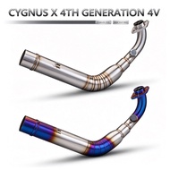 For Yamaha CYGNUS 4V Motorcycle Exhaust Manifold Kit Sport Scooter Front Link Pipe Slip On Line 51MM