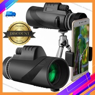 40X60 HD Monocular Day&Night Vision Dual Focus Telescope Prism Scope High Power Monocular