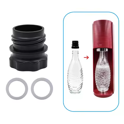 0.7L Crystal Glass Bottle Adapter for Sparkling Water Maker, Terra, DUO, ART, Gaia, Fizzi, G100, for