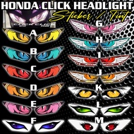 Honda Click v2 & V3 Headlight Sticker / Tint Eyes