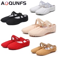 【Deal】 Aoqunfs Women Ballet Shoes Dance Children Ballet Slippers Soft Sole Professional Canvas Dance