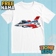 Cool Jet F16 Fighter Kids T-Shirt | Fighter Plane Kids Clothes | FREE Custom NAME
