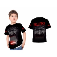 [Riashop] HELL FEST Kids T-Shirt | HELL FEST Short Sleeve T-Shirt | Hell Fest T-shirt