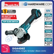 MAKITA DGA456Z / DGA456RFE CORDLESS ANGLE GRINDER 18V |  115MM (4-1/2") | TOP SLIDE SWITCH