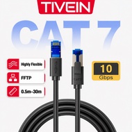 [LIFETIME WARRANTY] TIVEIN CAT 7 Ethernet Cable 10Gbps RJ45 High Speed Cat7 Ethernet Lan Network Cab
