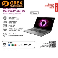 Lenovo LOQ 15ARP10E 83S00044MJ LAPTOP (AMD Ryzen 7 7735HS, 16GB, 512GB, 15.6" FHD, RTX 4050 6GB, OFF