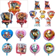 Dog shaped balloons - paw patrol Foil Balloons for Birthday Room Home Party Decorations Rubble Skye Chase Shield Bone