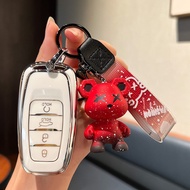 Red Flag H9 Dedicated Key Cover 2022 HS5/HS7/E-HS9/H7 High-End H5 Car Key Shell Bag Buckle Female