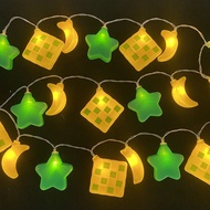 Lampu Raya LED Ketupat Hari Raya Decoration Light Curtain Fairy Light Lampu Ketupat Led Light Strip