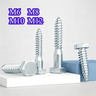 Galvanized hexagonal self-tapping DIN571 Galvanized wood screw Self-tapping screw Extended hexagonal