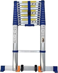 Longest Multi-Purpose Cobble Ladder, Blue Aluminum Tall Portable Extension Ladder, Heavy Duty Foldin