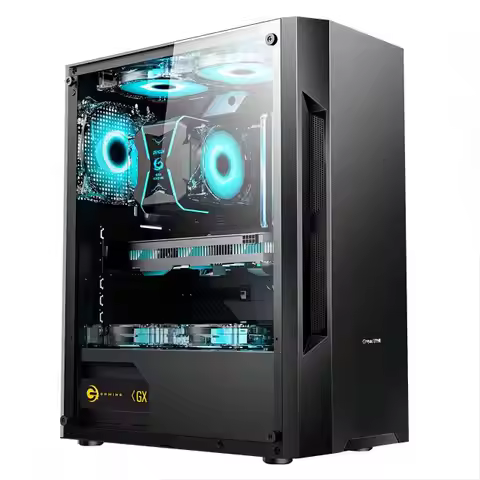 AOTESIER Gaming PC core i7 CPU With 16G RAM 256G SSD HD4600 ATX/ITX/M-ATX full view side panel Tempe