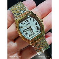 [NEW] FOSSIL Women Harlow Three-Hand Gold-Tone Stainless Steel Watch 27 mm Case ES5361