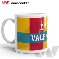 Valencia Glass Mug Valencia Glass Ball Mug Glass Ball Mug Custom Mug Unique Print Valencia Trophy Mu