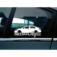 🔥Lowered Honda Civic FB Mafia Civic 9th Gen JDM Window Sticker 2pcs