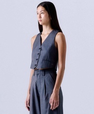 AIMER - Essential Mini Vest เสื้อกั๊กผู้หญิง ครอปท็อป