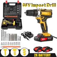 Cordless Drill And Impact Drill Cordless Impact Drill 36V 2 Battery Cordless Impact Drill Hammer Cordless Impact Drill