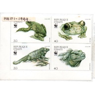 Fauna Frog Theme Stamp 124 Haiti
