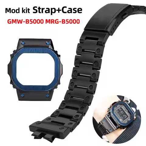 Mod kit case GMW-B5000 Bracelet For Casio G-SHOCK 40th Anniversary MRG-B5000 GMW-B5000 modified meta