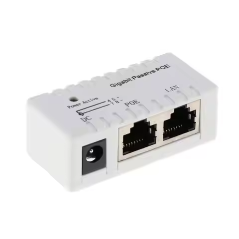 Power over Ethernet Gigabit Passive POE Splitter Adapter 48V Panel Mount for WIFI 6 Access Point Wir