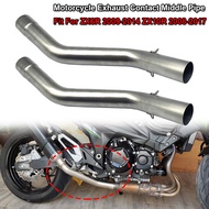 Fit For KAWASAKI ZX-6R ZX6R ZX 6R 2009-2014 ZX-10R ZX10R ZX 10R 2008-2017 Motorcycle Exhaust Contact Middle Pipe Connect