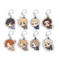 Axis Powers Hetalia Cartoon Acrylic Keychain Anime Peripheral Pendant