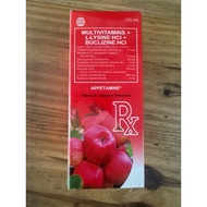 Appetamine Multivitamins +Lysine HCL and Buclizine 120ml