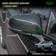 Toyota Corolla Cross CARBON Side Mirror Cover Trim Accessories Bodykit 2021 2022 2023