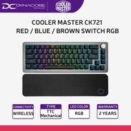 COOLER MASTER CK721 RED SWITCH / BLUE SWITCH / BROWN SWITCH RGB WIRELESS 65% MECHANICAL TKL KEYBOARD