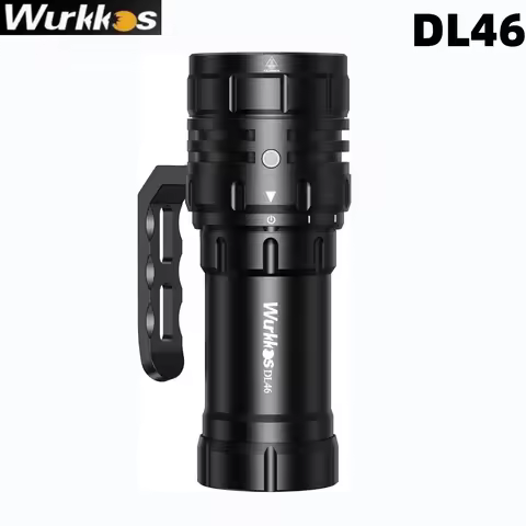 Original Wurkkos DL46 Dive Light USB-C Rechargeable 20000LM Diving Lantern Flashlight Torch & Power 