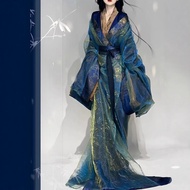 Weaving Gold Release Warring States Robe Tail Straight Female Hanfu Mashan Chutou Recovery Super Fai