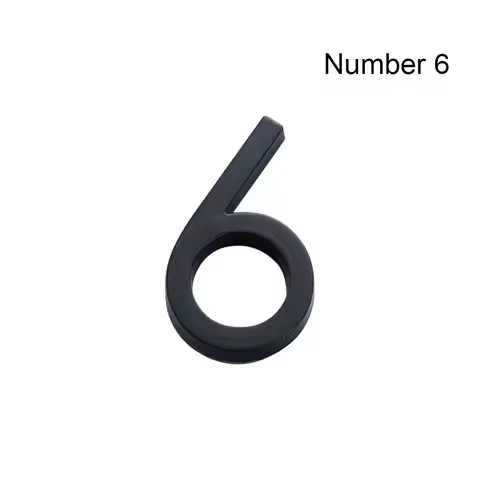 4inch/10cm Durable Self-Adhesive ABS Acrylic Numeral Tag 0 To 9 Number Plate Sign Door Label