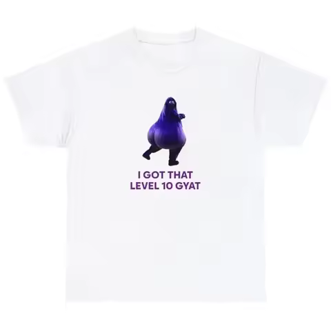 I Got That Level 10 Gyat T Shirt Funny Ironic Gyatt Oddly Specific Cursed Tee