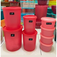 DECO CANISTER SET / TOPLES TUPPERWARE