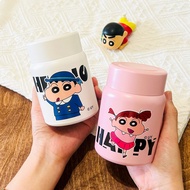 .Crayon Shin-Chan 316 Stainless Steel Thermos Cup 200ml Cute Cartoon Water Bottle