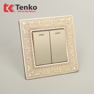 Neoclassical Square Face 2-Button Switch TK-F88-02