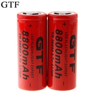 GTF 3.7V 26650 lithium battery 8800mAh power light 3.7V lithium ion battery for flashlight power ban