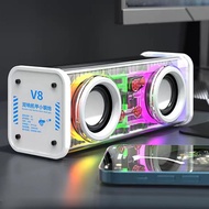 KINYO V8 ลำโพงบลูทูธลำโพงบลูทูธพกพาลำโพงบลูทูธพกพาขนาดเล็ก เล่นได้นาน 8 ชั่วโมง ลำโพงบลูทูธไร้สาย