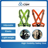CSM Adjustable Reflective Safety Belt Vest