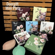 Doorgift Mini Plate With Box Rope (selfpack) | Mini Piring Cenderahati | Majlis Aqiqah
