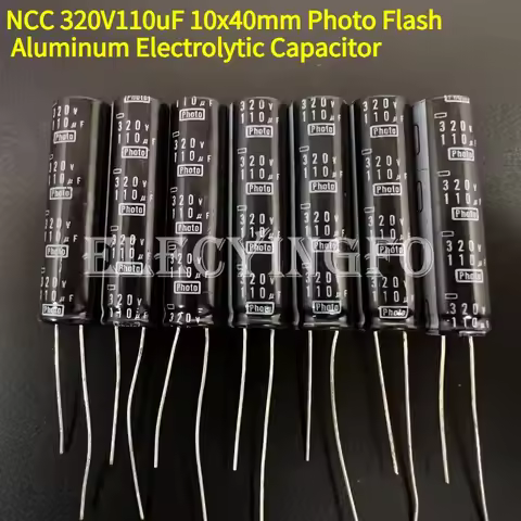 5Pcs/20Pcs Nippon Chemi-Con NCC 110uF/320V Photo Flash Aluminum Electrolytic Capacitor 10x40mm 320V1
