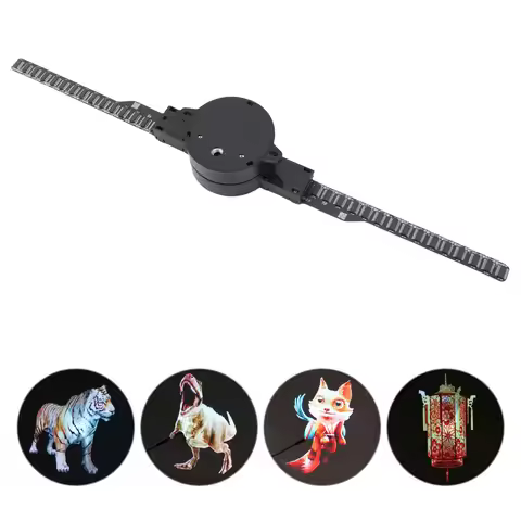 EU/US WiFi 3D Hologram Fan 3D Hologram Projector 176 Degree Viewable Angle 100‑240V 2000x224 Stable 