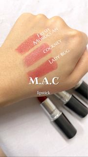 MAC 子彈頭口紅 Mac 502 Mac 510 Mac 309 水漾潤澤唇膏  Cockney lady bug fresh Moroccan