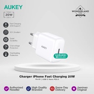Terbaru Aukey Adaptor Charger Iphone Fast Charging 20W Usb-C Nano