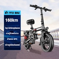 จักรยานไฟฟ้าพับได้ สกูตเตอร์ไฟฟ้ารถจักรยานไฟฟ้า ำแหน่ง ขับได้ไกลถึง 40-350กิโลเมตร แบตลิเที่ยม 48V12Aจักรยานไฟฟ้า ขนาด14นิ้วกำลังไฟ 350W-400W ​