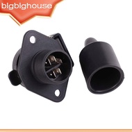 【Biho】1/2/3 3 Pin Plug Socket Trailer Connector Adapter for Truck Parts Replacement
