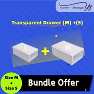 Johor Seller | 13L Multipurpose Wardrobe Clothes Stackable Storage Box Drawer Box Underwear Box